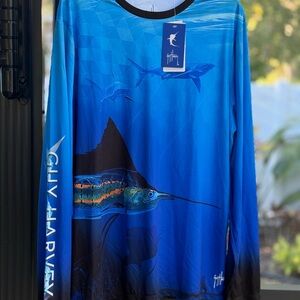 Guy Harvey Ocean Blue Performance Shirt